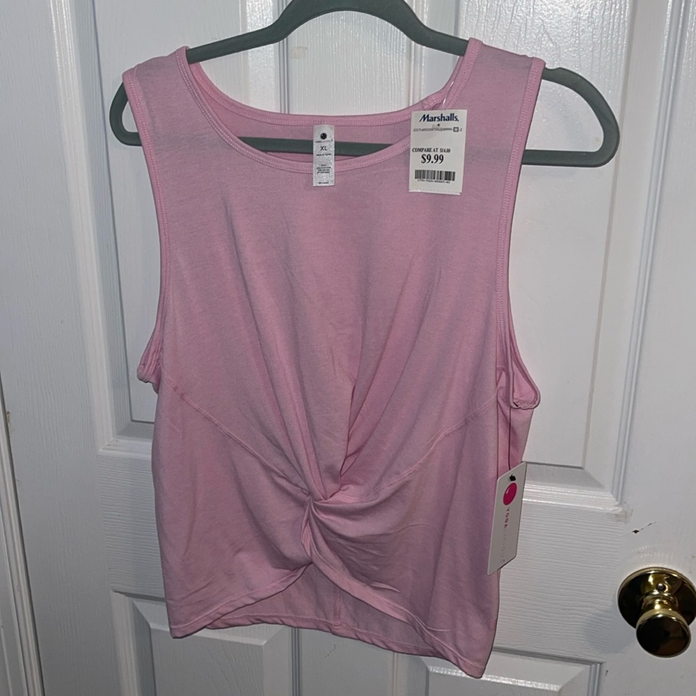 Pink workout top